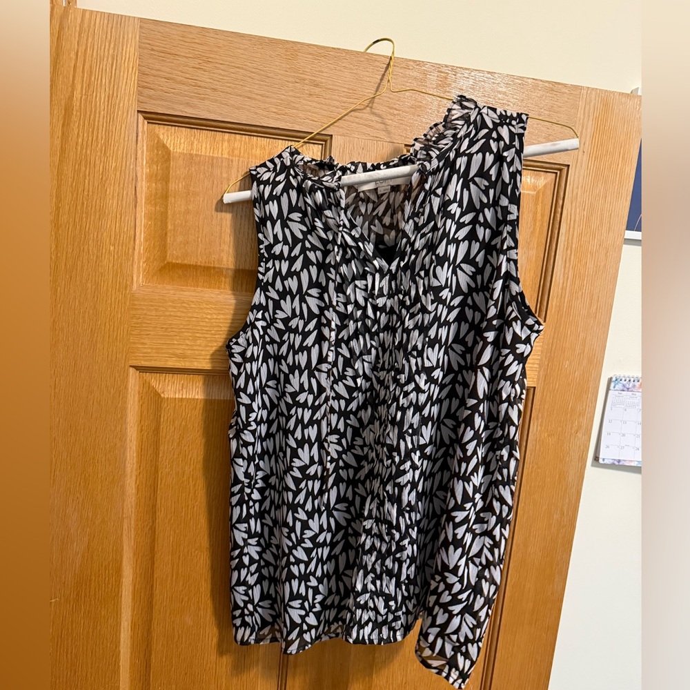 Loft Heart Print Blouse